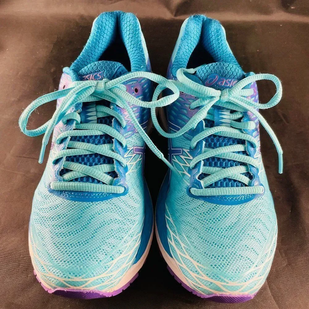 ASICS GEL-Nimbus 18 Women 6.5 US Medium 38 EUR Blue Purple Mint Condition